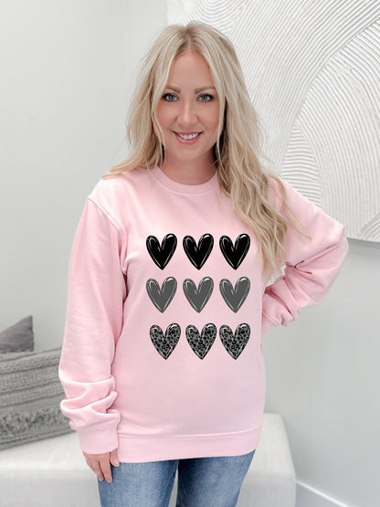 Black Heart Stamp Graphix Pullover / Hoodie