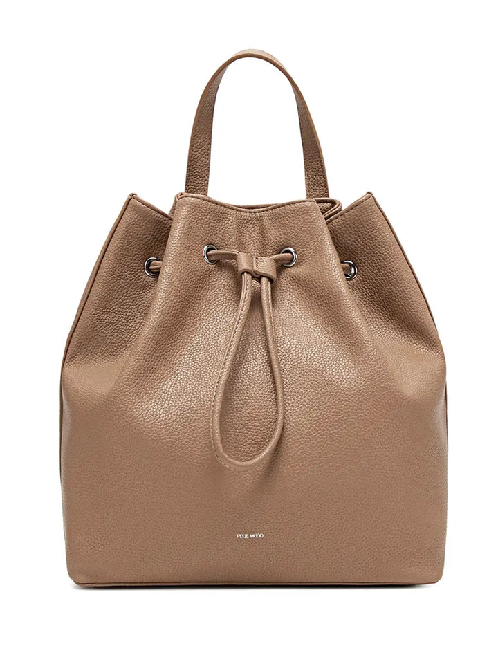 Leah Backpack in Latte Pebbled by Pixie Mood