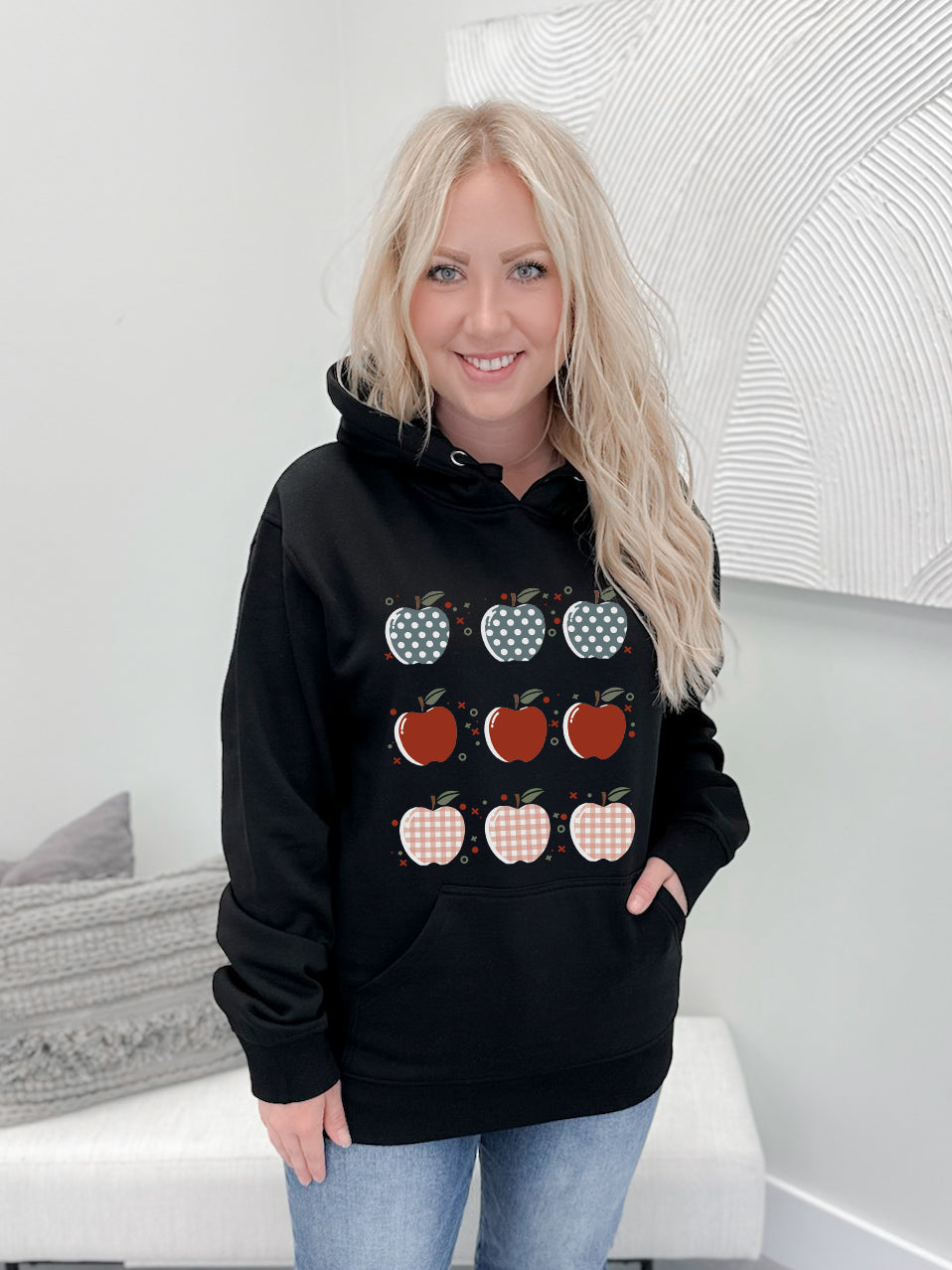 Apple Stamp Graphix Pullover / Hoodie