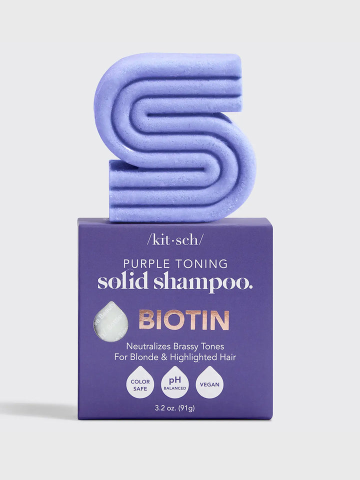 Purple Toning Solid Shampoo Bar by Kitsch