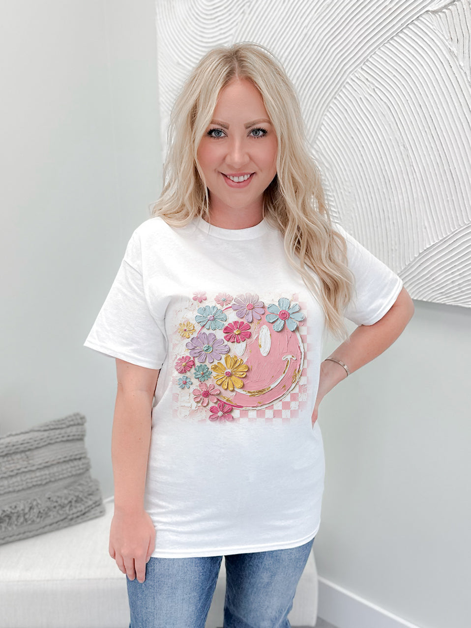 Smiley in Bloom Graphix Tee