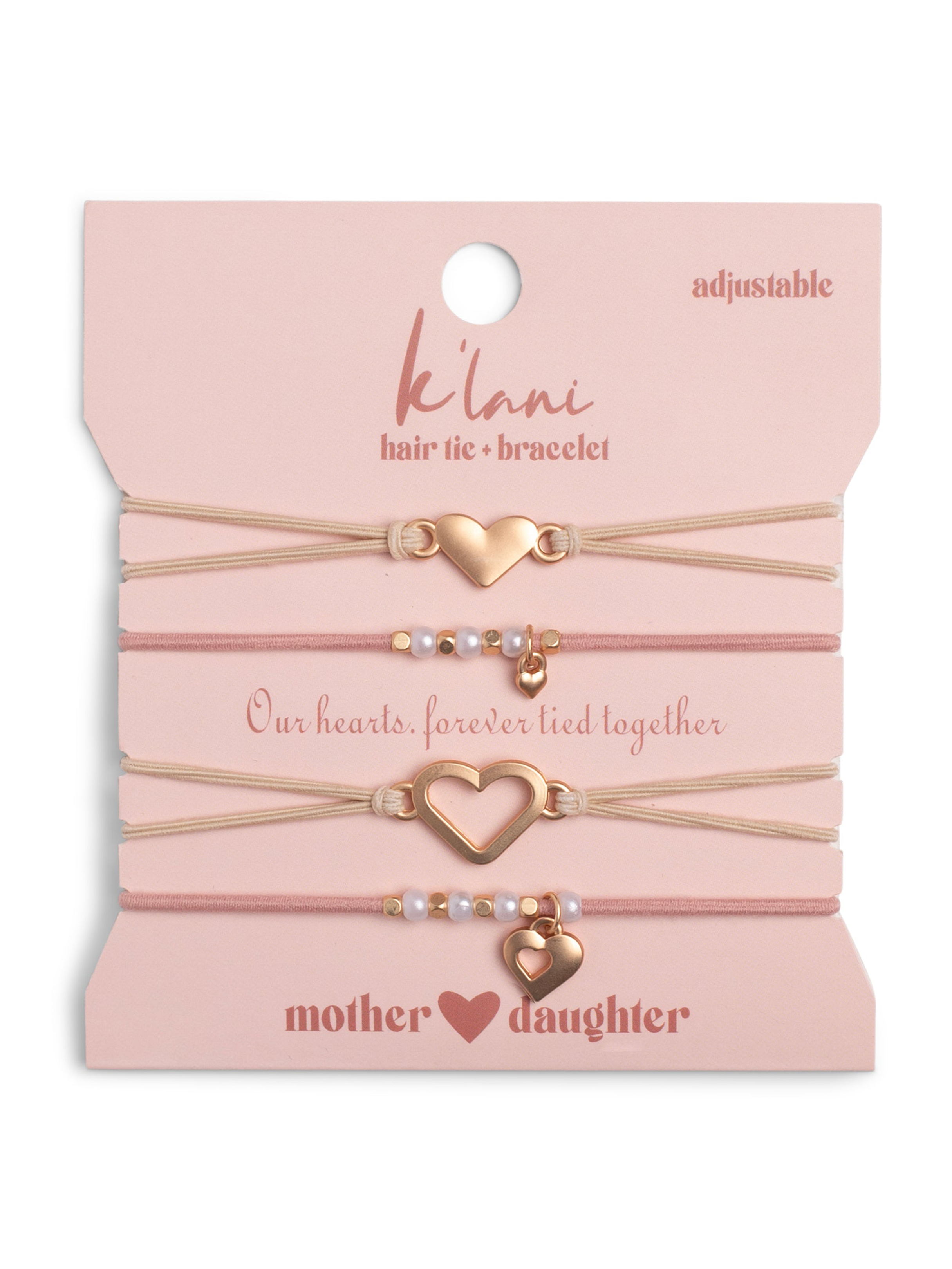 Mother Daughter Hair Tie Bracelet Set by K'lani
