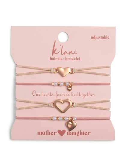 Mother Daughter Hair Tie Bracelet Set by K'lani