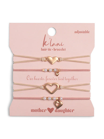 Mother Daughter Hair Tie Bracelet Set by K'lani