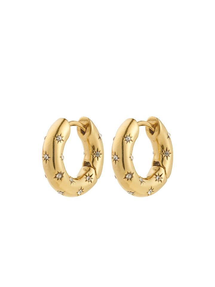 Sparkle Huggie Hoops