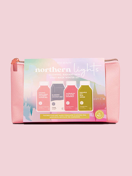 Northern Lights Glowing, Radiant Skin Sheet Mask Winter Set