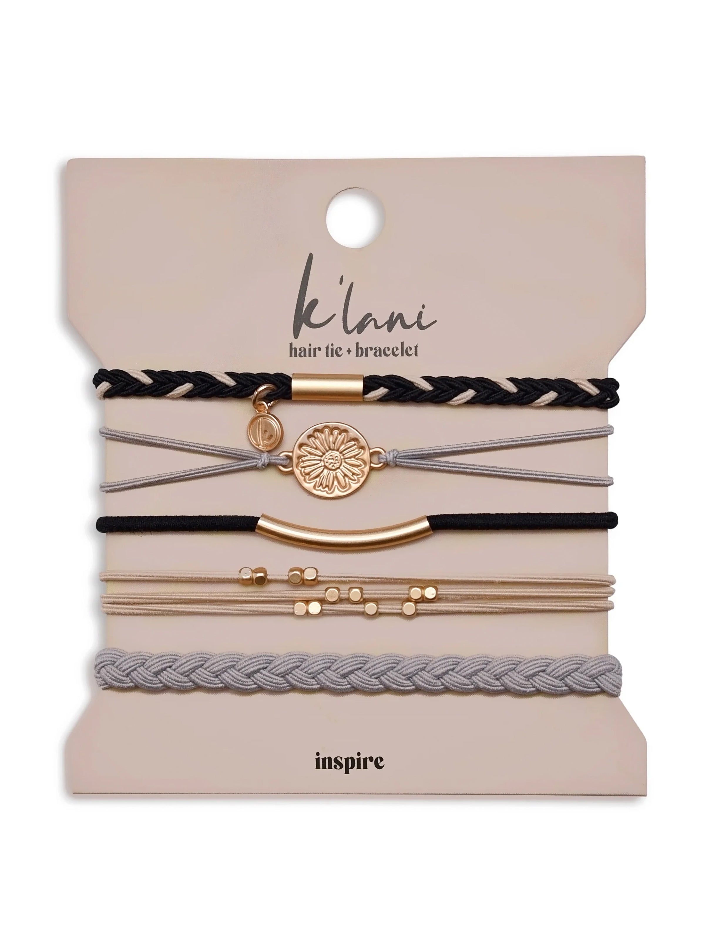 Inspire Hair Tie Bracelet Set by K'lani