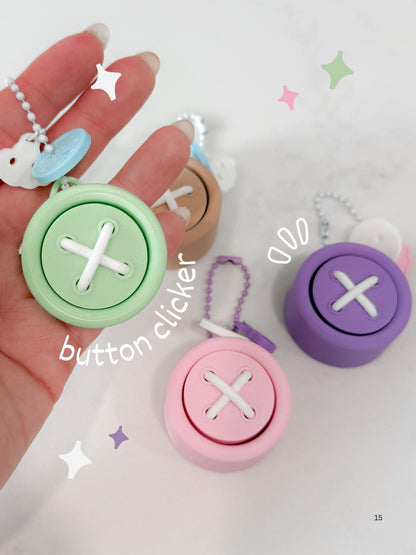 Button Clicker Keychain