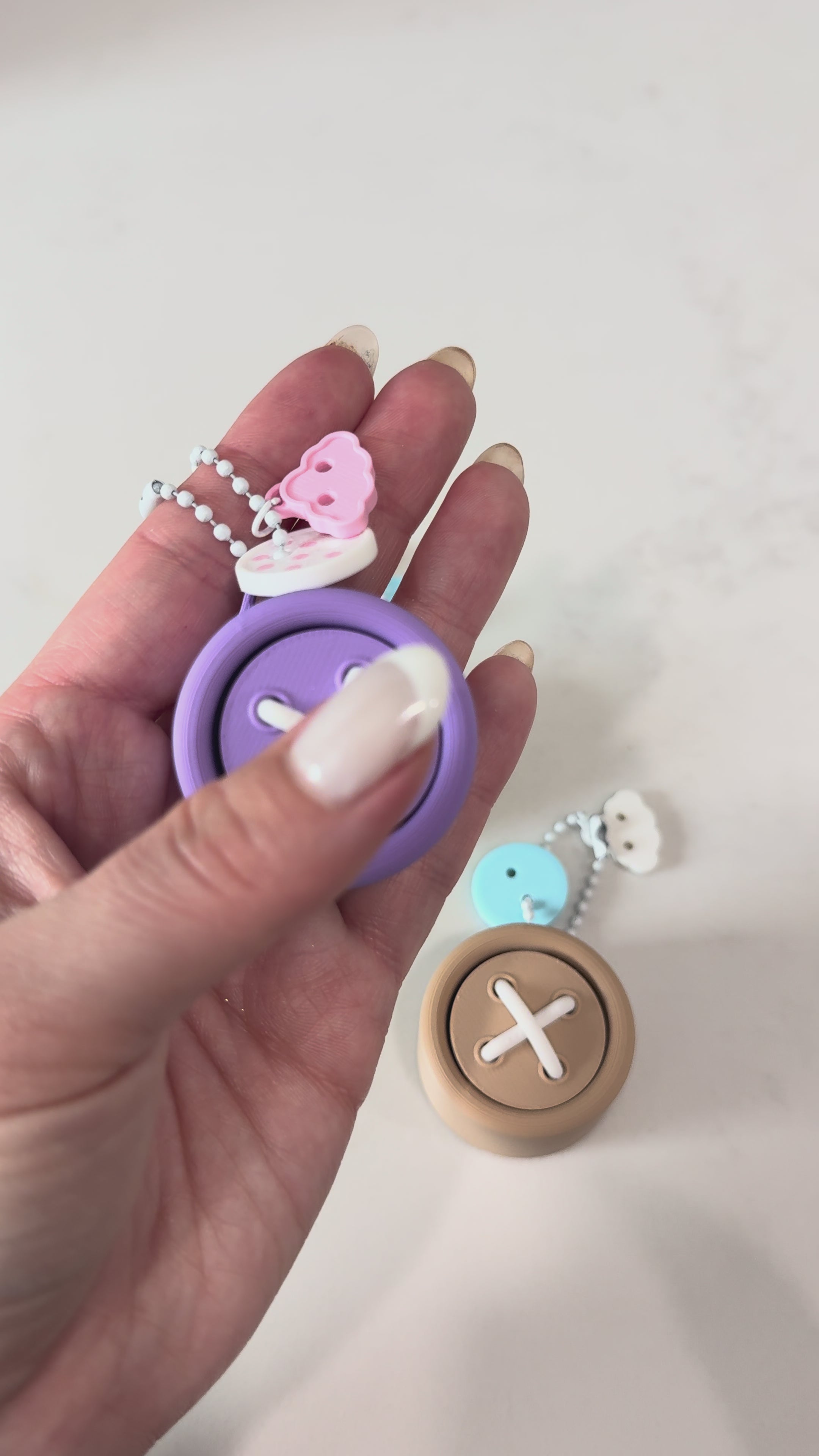 Button Clicker Keychain