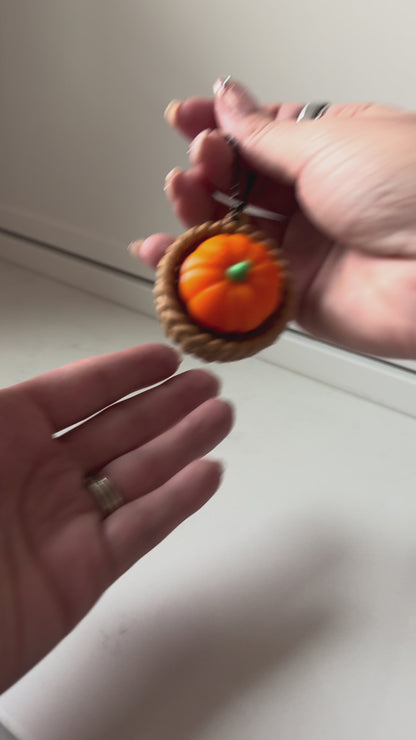 Harvest Basket Clicker Keychain