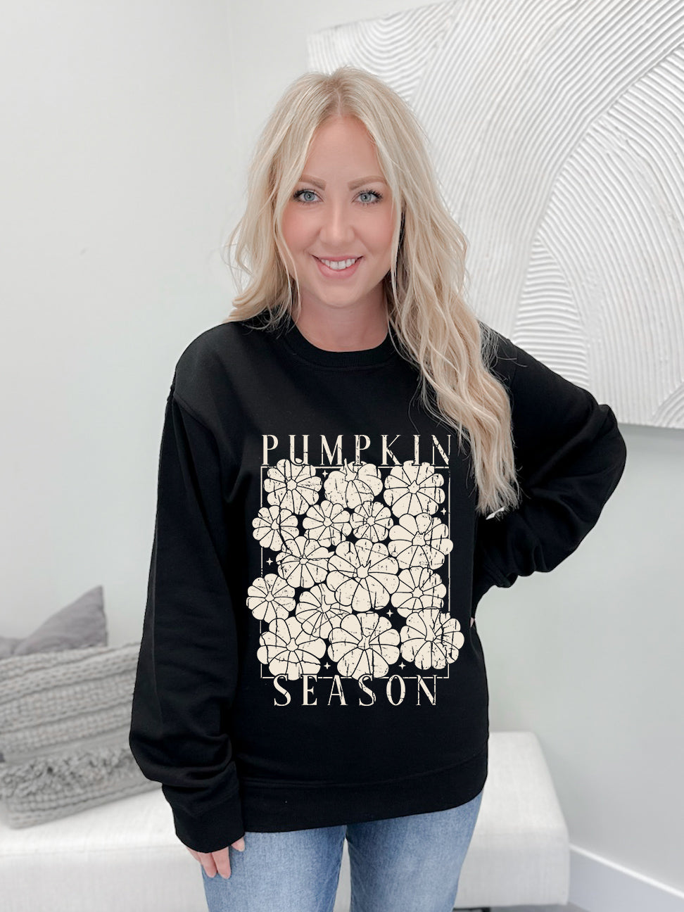 Solid Pumpkin Season Graphix Pullover / Hoodie