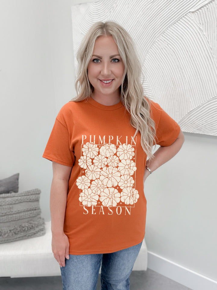 Solid Pumpkin Season Graphix Tee