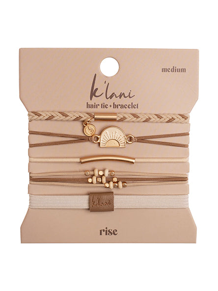 Rise Hair Tie Bracelet Set by K'lani