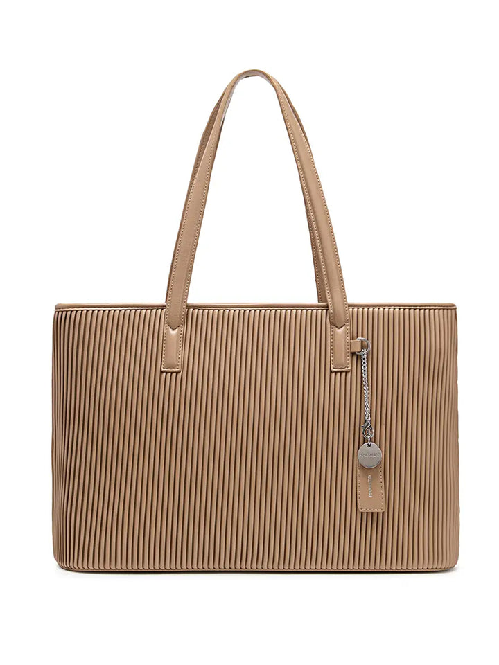 Sadie Vegan Tote Bag in Latte by Pixie Mood