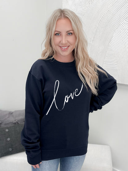 Love Elbow Patch Graphix Pullover / Hoodie