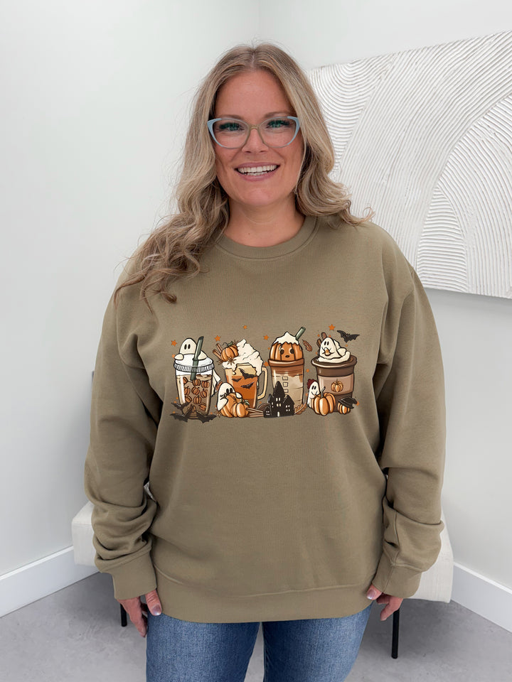Spooky Cute Latte Graphix Pullover / Hoodie