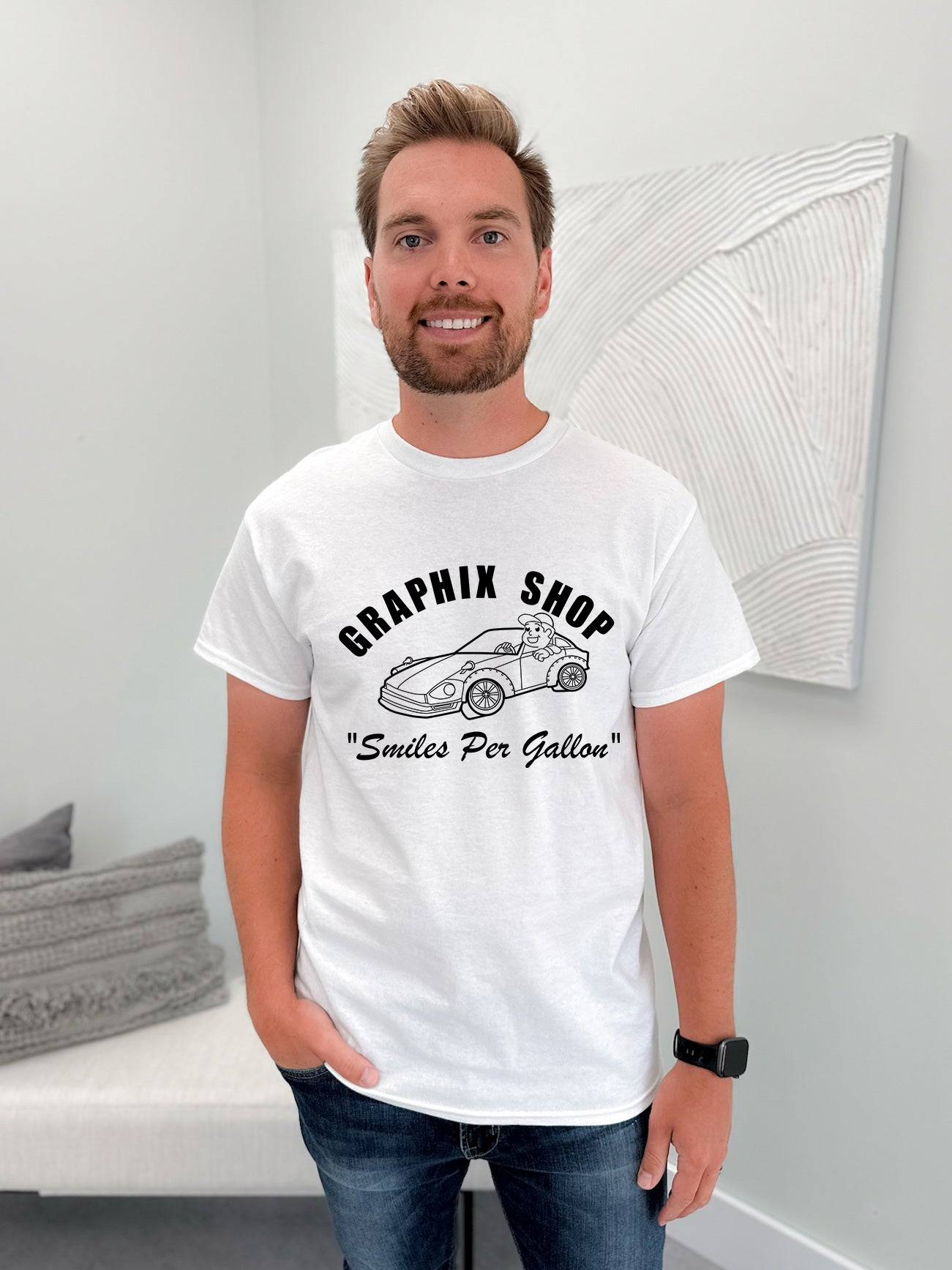 Smiles Per Gallon Graphix Tee
