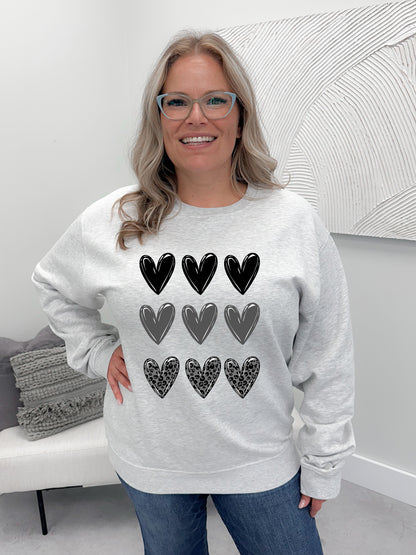 Black Heart Stamp Graphix Pullover / Hoodie