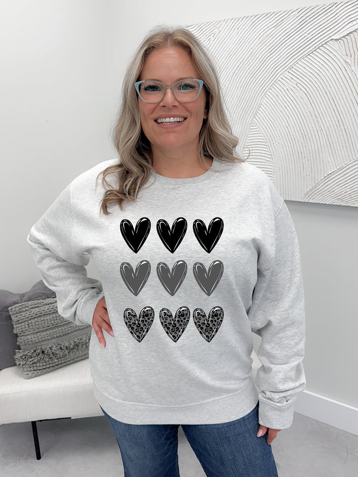 Black Heart Stamp Graphix Pullover / Hoodie