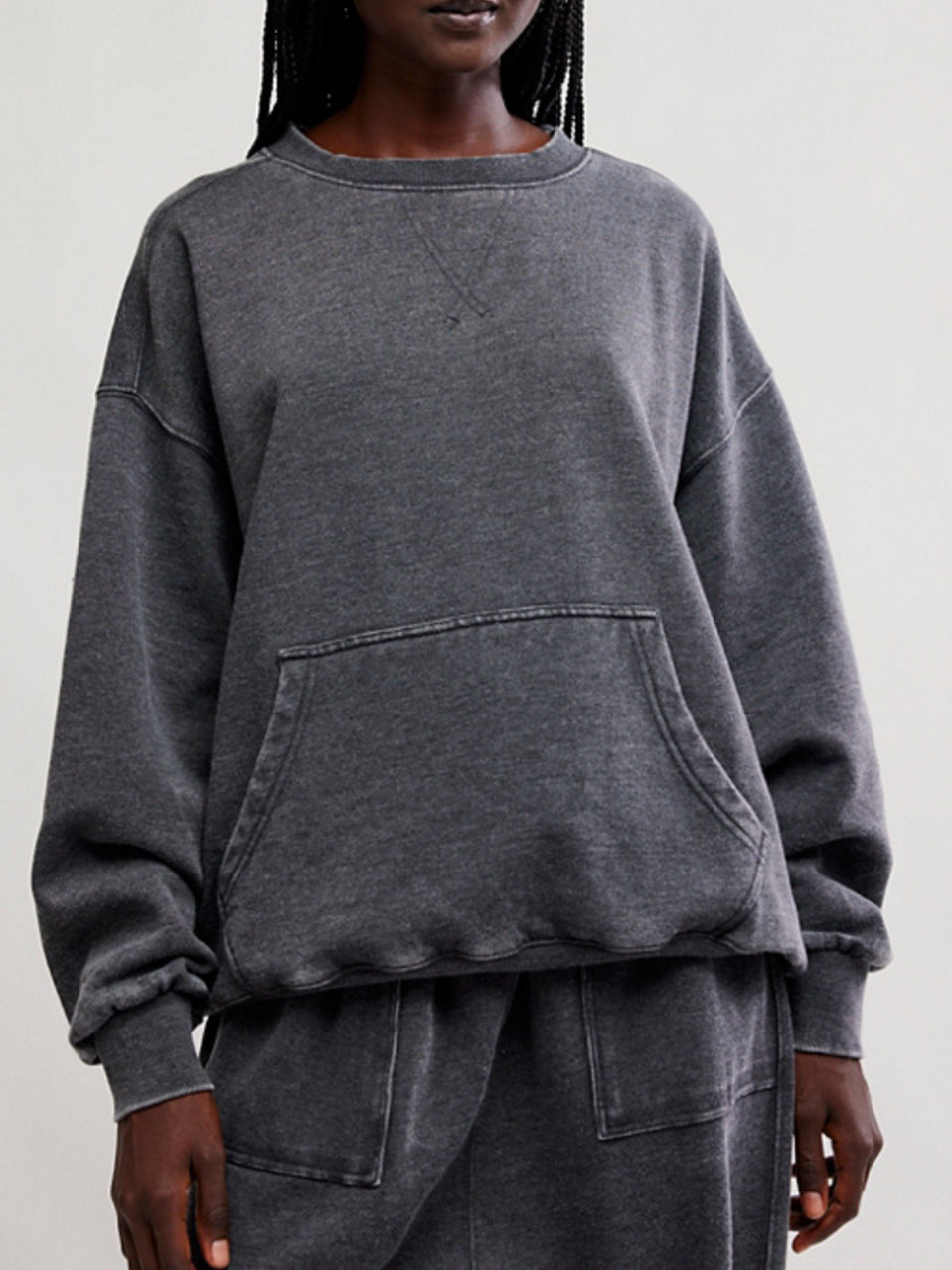 Slow It Down Pullover in Black by Free People