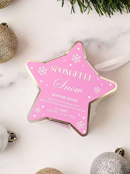 Jasmine Snow Holiday Star Body Buffer by Spongelle