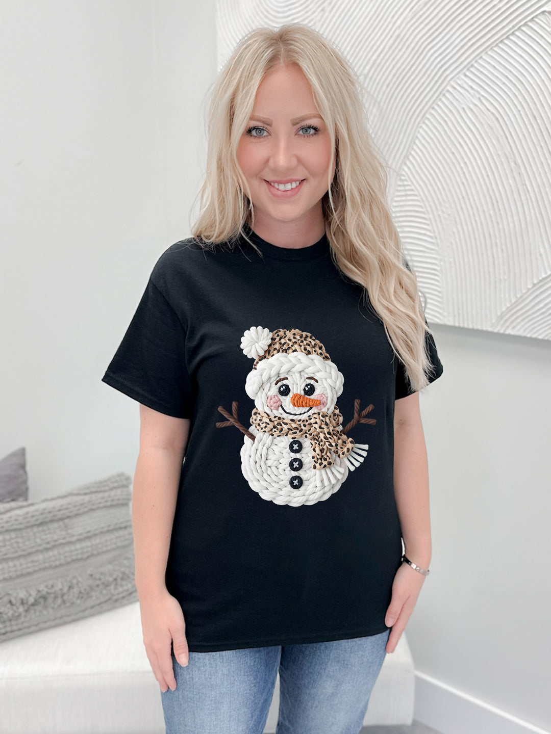 Knitted Snowman Graphix Tee