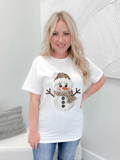 Knitted Snowman Graphix Tee
