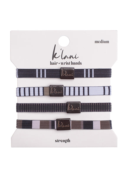 Strength Hair Tie Bracelet Set by K'lani