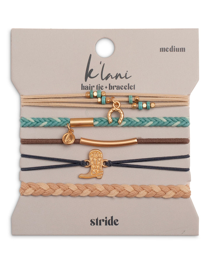 Stride Hair Tie Bracelet Set by K'lani