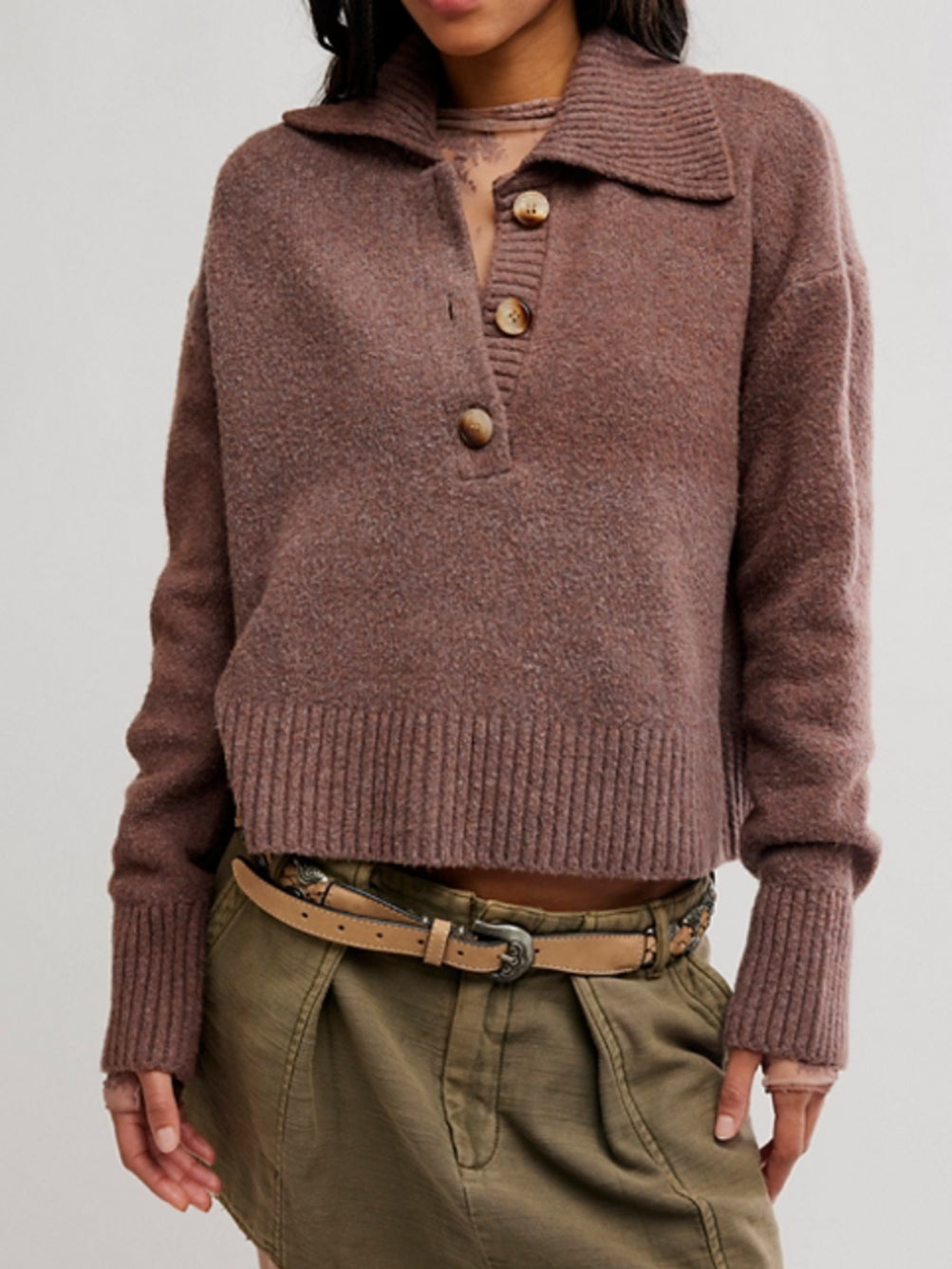 Trading Up Polo in Oak by Free People