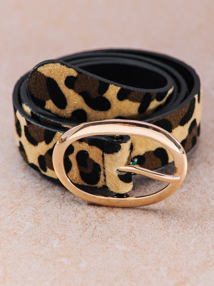 Lenny Leo Belt With Gold Buckle