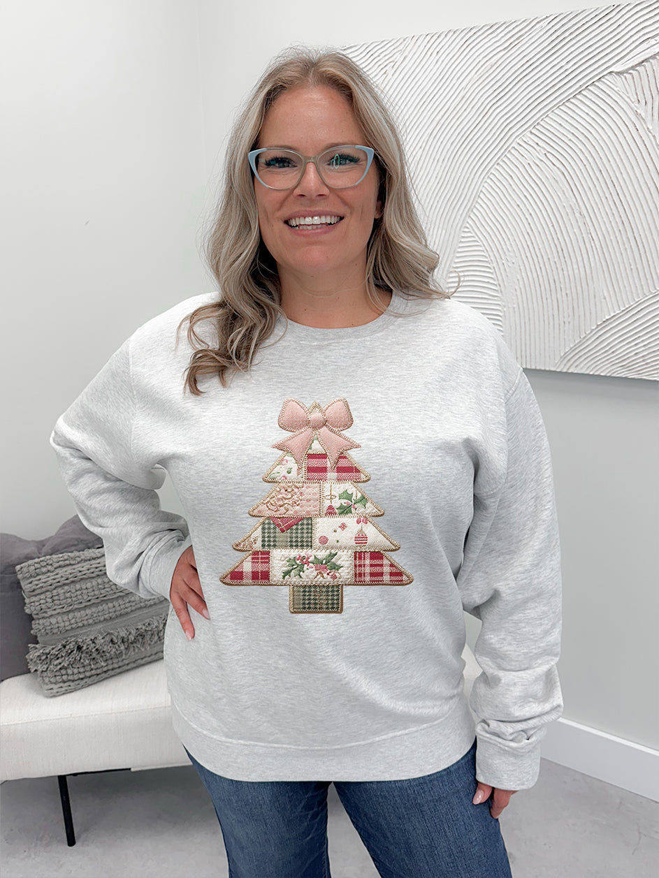 Christmas Tree Patchwork Graphix Pullover / Hoodie