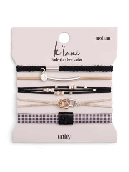Unity Hair Tie Bracelet Set by K'lani
