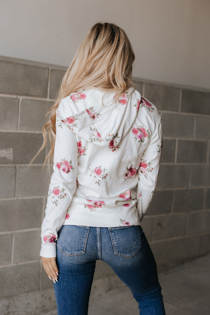 Garden Bloom Halfzip Sweatshirt by Ampersand Ave