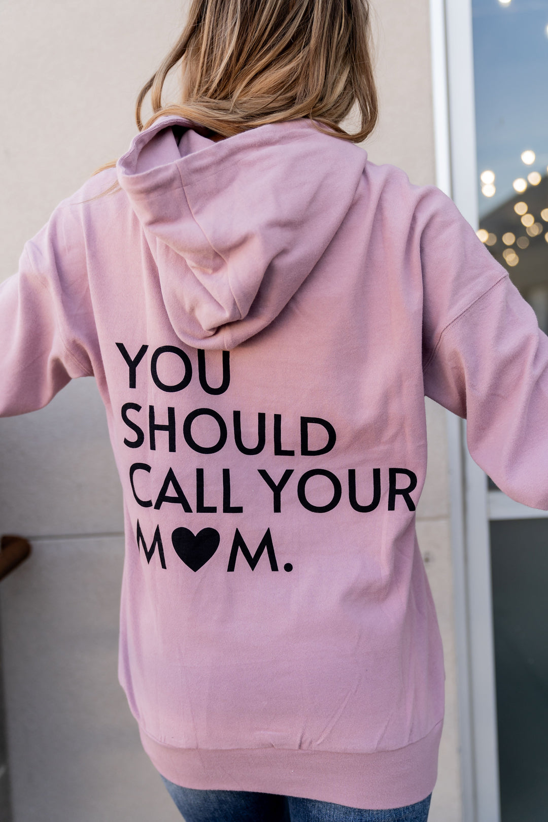 Call Your Mom University Hoodie by Ampersand Ave