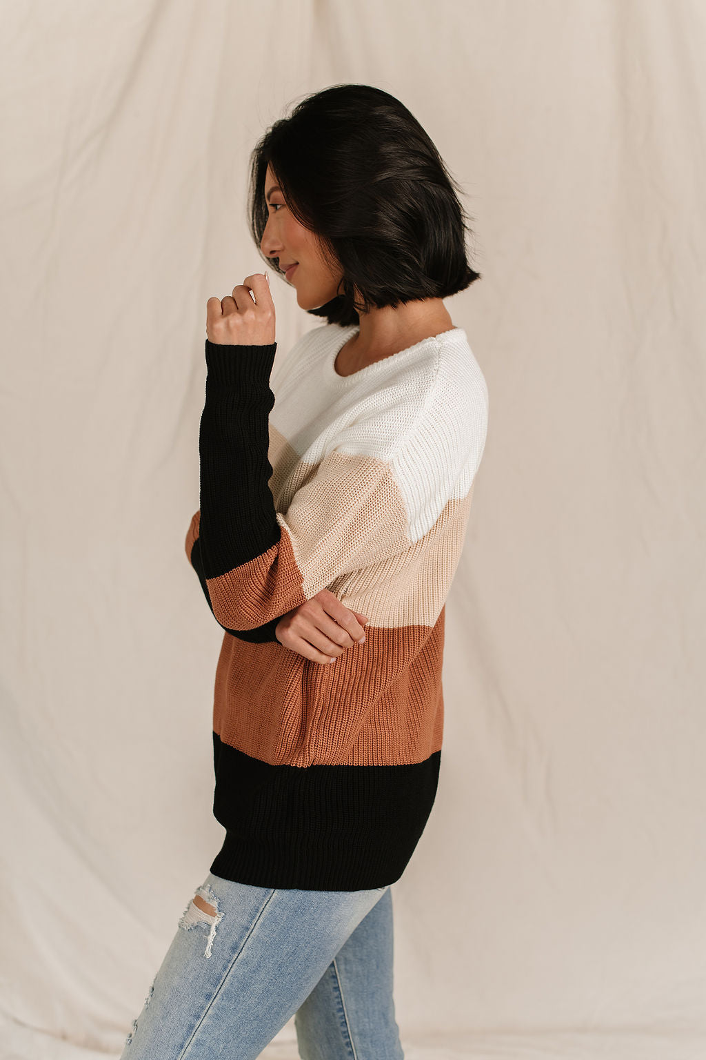 Paige Sweater in Fawn by Ampersand Ave