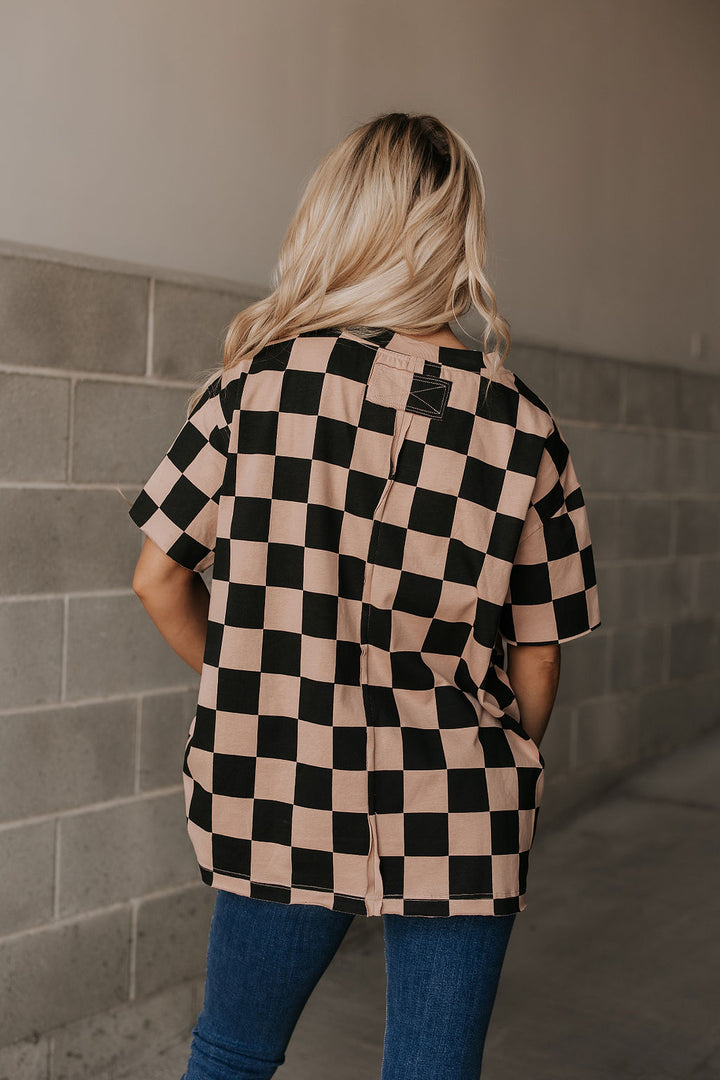 Checkmate Boyfriend Tee by Ampersand Ave