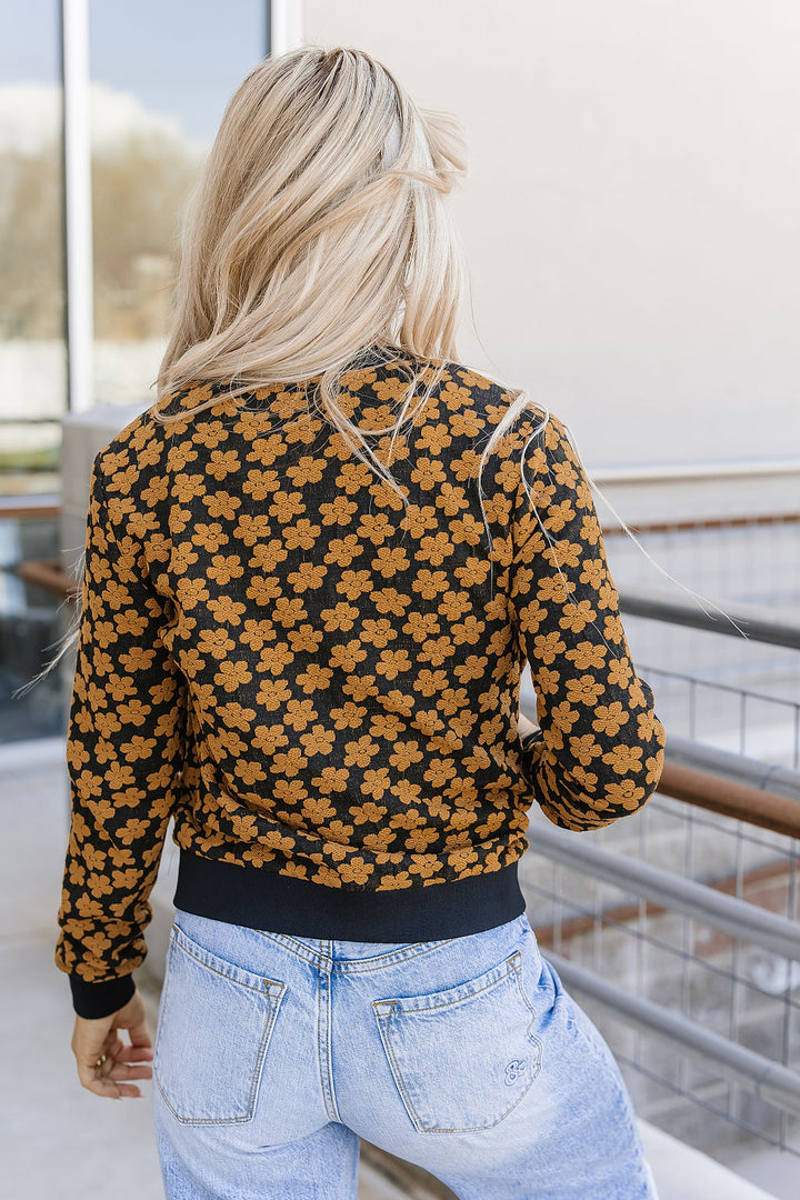 Flowerbomb-er Jacket in Mustard by Ampersand Ave