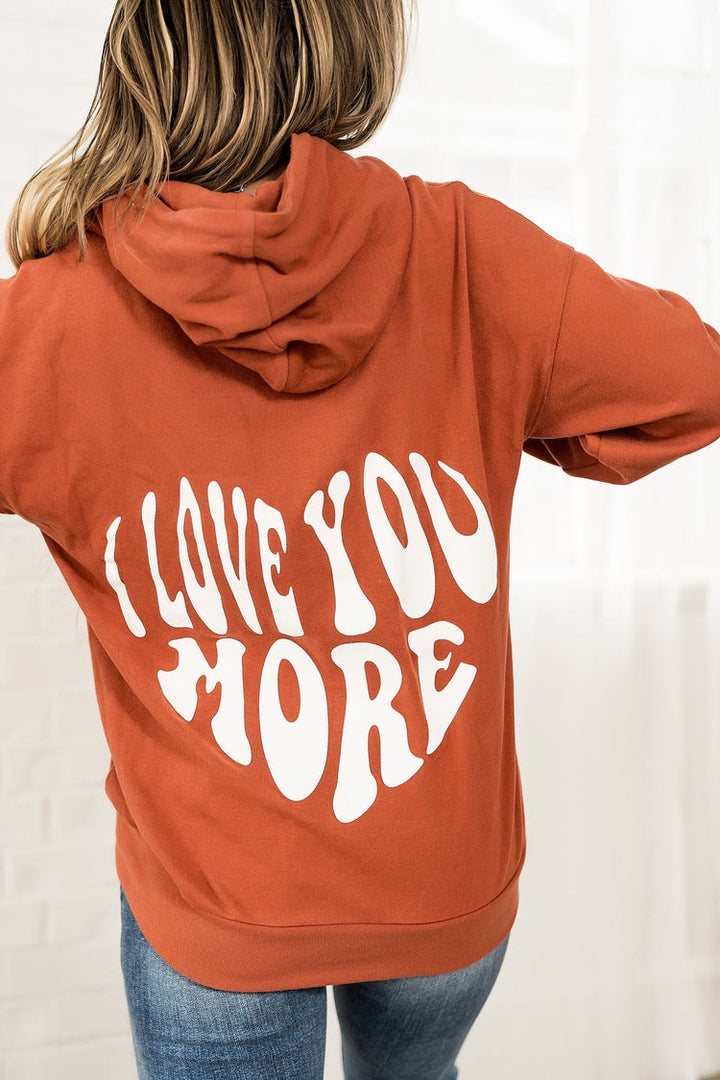 Love You More University Hoodie by Ampersand Ave