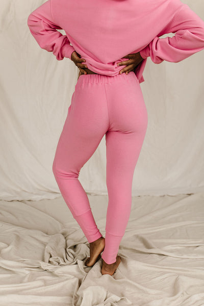 Pink Tulip Performance Fleece Joggers by Ampersand Ave