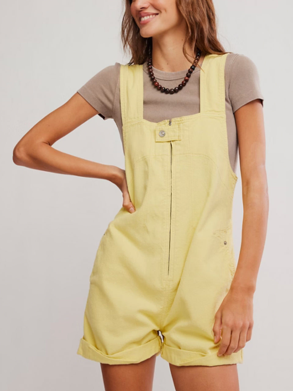 Jude Shortalls in Sicilian Yellow by Free People