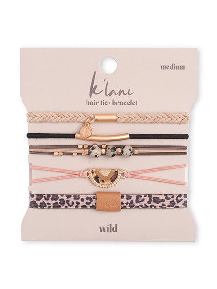 Wild Hair Tie Bracelet Set by K'lani