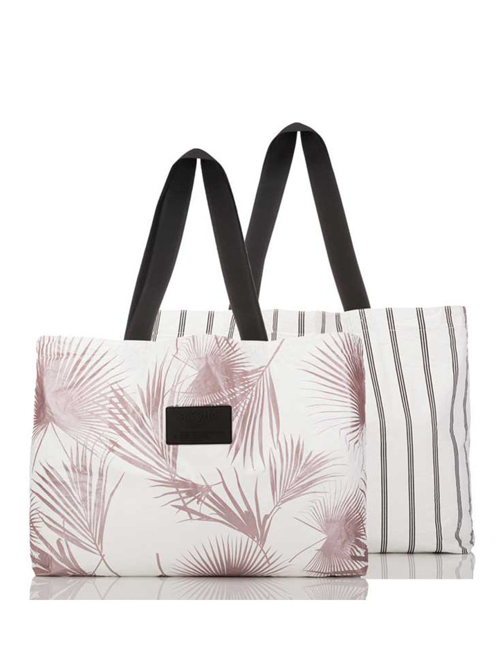 Holo Holo Reversible Bag in Day Palms Rose Gold by ALOHA