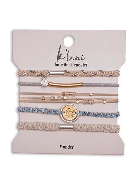 Wonder Hair Tie Bracelet Set by K'lani