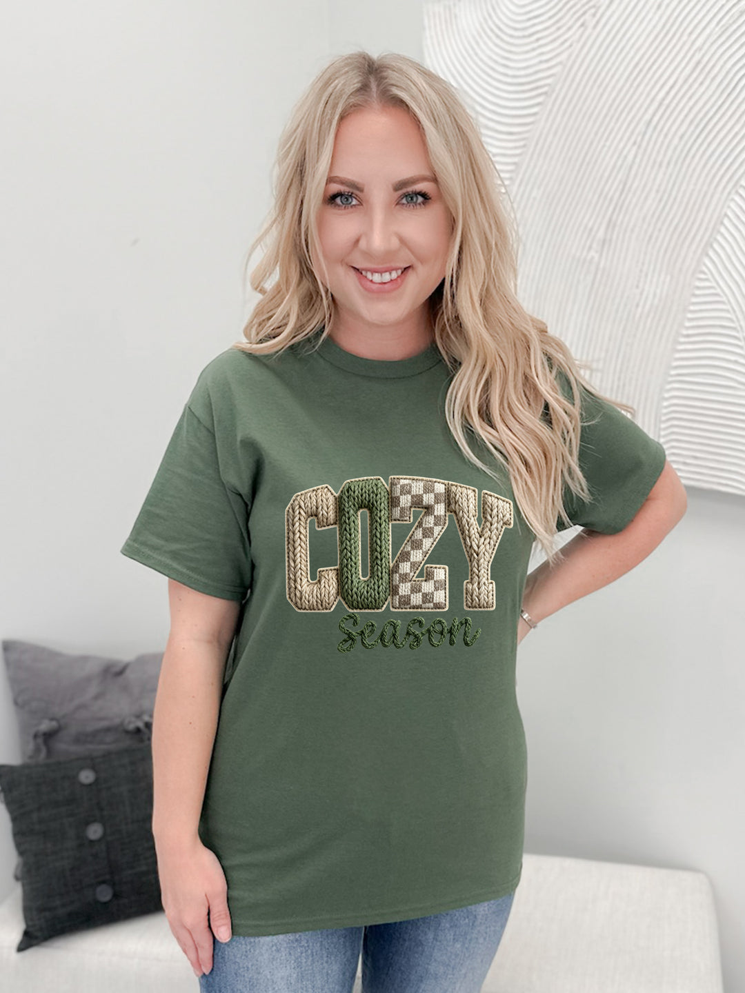 Knitted Cozy Season Graphix Tee