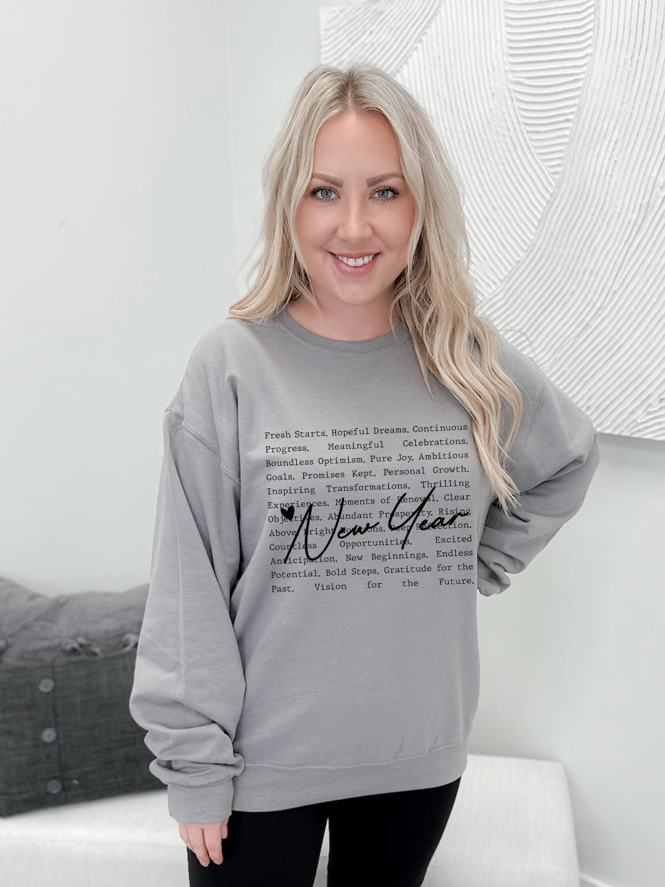 New Year Write Up Pullover by The Graphix Shop